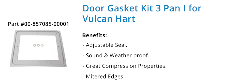Door Gasket Kit 3 Pan for Hobart Part 00-857085-00001