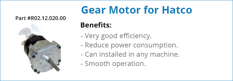 Gear Motor for Hatco Part R02.12.020.00