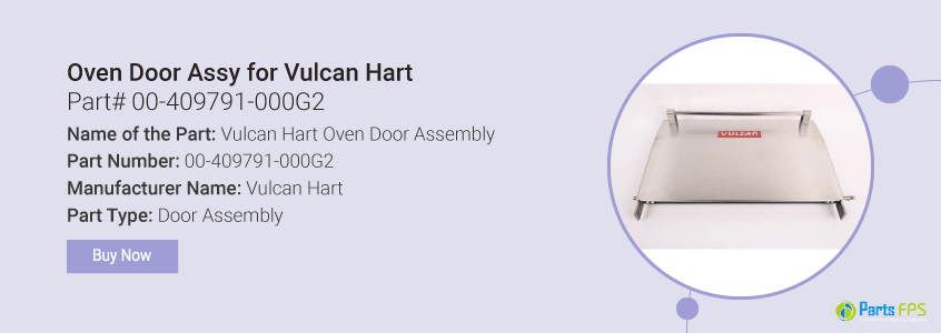 vulcan hart oven door assembly