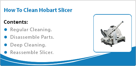 how to clean hobart slicer guide