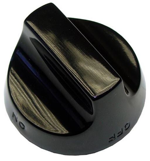 Picture of  Black Open Burner Knob for American Range Part# A32001