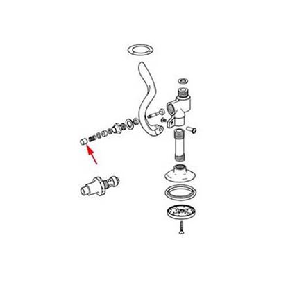 Pushbutton,spray Valve for T&s Part# 000753-25