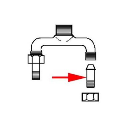 Tailpiece (1/4" Npt) for T&s Part# 108F