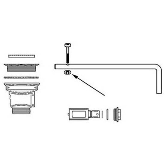 Picture of Nut,locking (8-32 Thd) for Fisher Mfg Part# 11177
