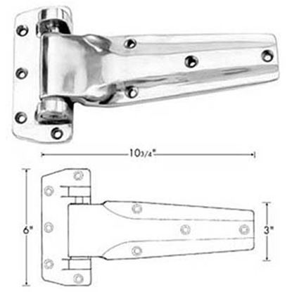 Picture of Hinge (flush, 10-3/4"l) for Kason Part# 11240000020