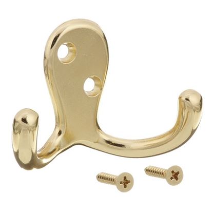 Picture of Hook,coat (brass, 2 Ear)