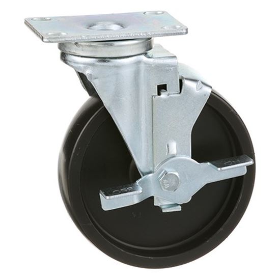 Picture of Caster W/br Plate 5" for CHG (Component Hardware Group) Part# CMP1-5BBB