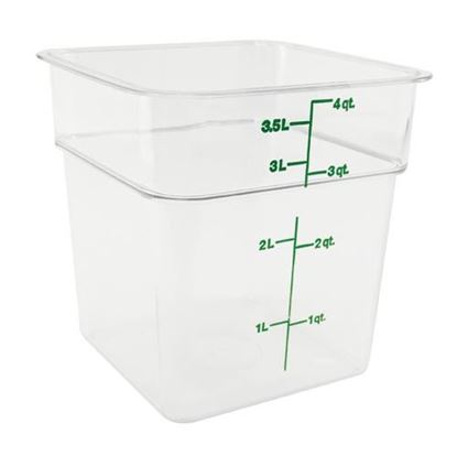 Picture of Container Clear 4qt for Cambro Part# 4SFSCW