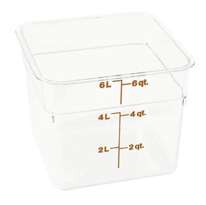 Picture of  Container Clear 6qt for Cambro Part# 6SFSCW
