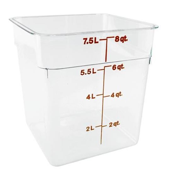 Picture of  Container Clear 8qt for Cambro Part# 8SFSCW