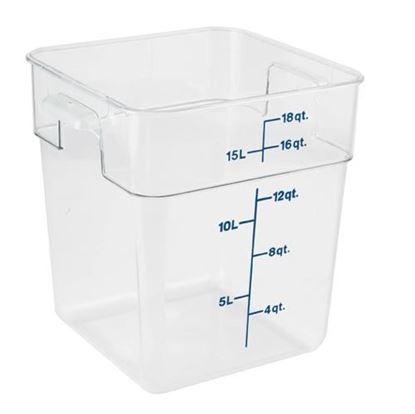 Picture of  Container Clear 18qt for Cambro Part# 18SFSCW