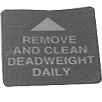 Picture of Decal,remove/clean Dead for Henny Penny Part# 16912
