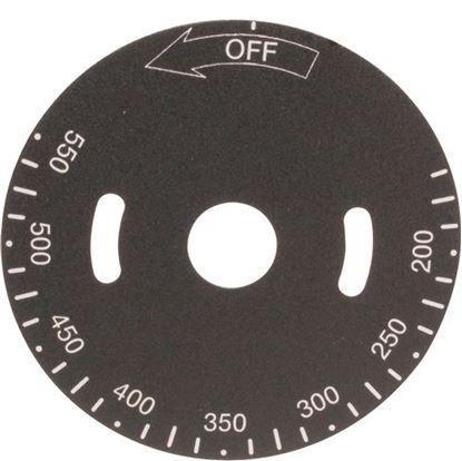 Picture of  Plate,temp Dial for Vulcan Hart Part# 00-498037-0000A