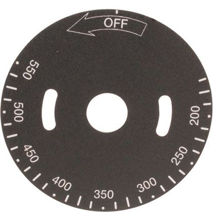 Picture of Plate,temp Dial for Vulcan Hart Part# 00-498037-0000A