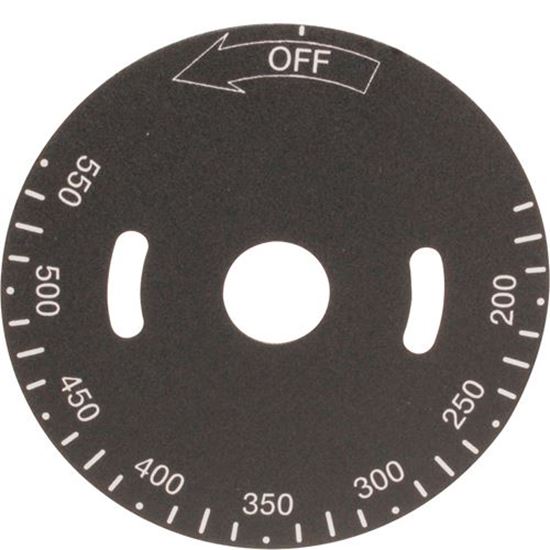 Picture of  Plate,temp Dial for Vulcan Hart Part# 498037-A