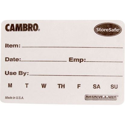 Picture of Labels, Food Rotation for Cambro Part# 23SL