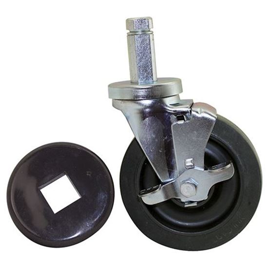 Picture of Caster, Square Post - for Kitchen Aid Part# -FM-1540-BUMPER