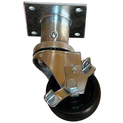 Picture of  Caster Plate-3" W/brake for Pitco Part# PP10809