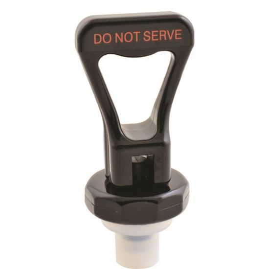 Picture of Faucet,upper (black) for Fetco Part# 1071-00020-00
