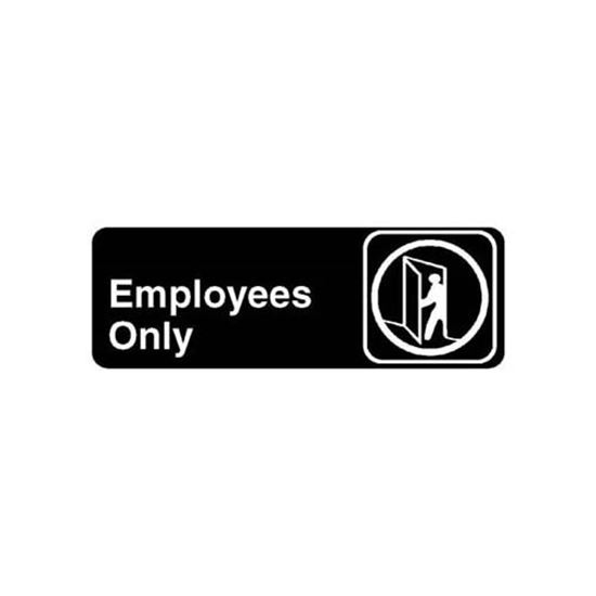 Picture of Sign,employees Only for Vollrath/Idea-medalie Part# 4506