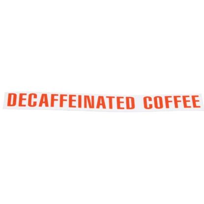 Picture of Decal - Decaffeinated for Bunn Part# 00879.0000