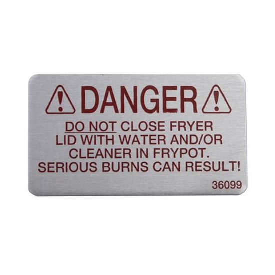 Picture of  Label - Danger for Henny Penny Part# 36099