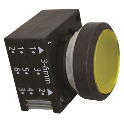 Picture of Pushbutton - Yellow for Meiko Part# 9604404