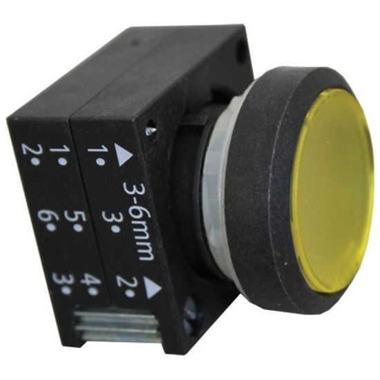 Picture of Pushbutton - Yellow for Meiko Part# 9604404