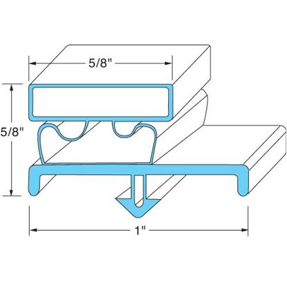 Picture of  Door Gasket for Beverage Air Part# 703-519C