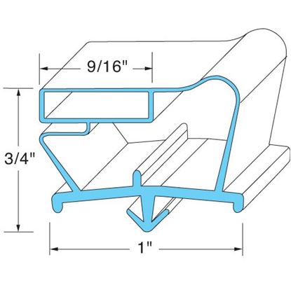 Picture of  Door Gasket for Beverage Air Part# 712-012D-01