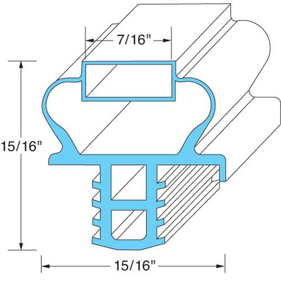 Picture of  Door Gasket for Delfield Part# 1701189