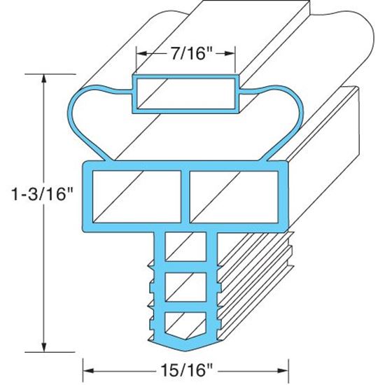 Picture of  Gasket, Door for Randell Part# IN GSK1025