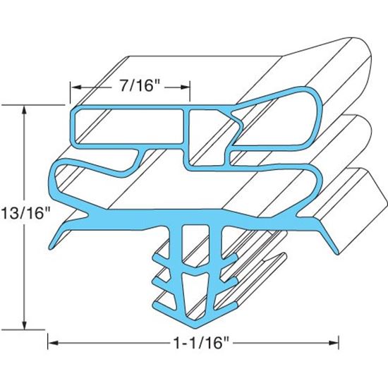 Picture of Gasket, Door for Delfield Part# 1701289