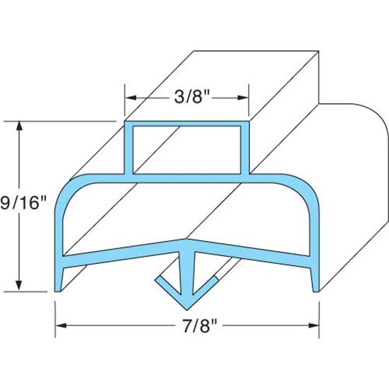 Picture of Gasket, Door for Delfield Part# 1701087
