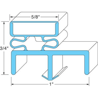 Picture of Door Gasket (half Door) for Hoshizaki Part# 3A0273-02