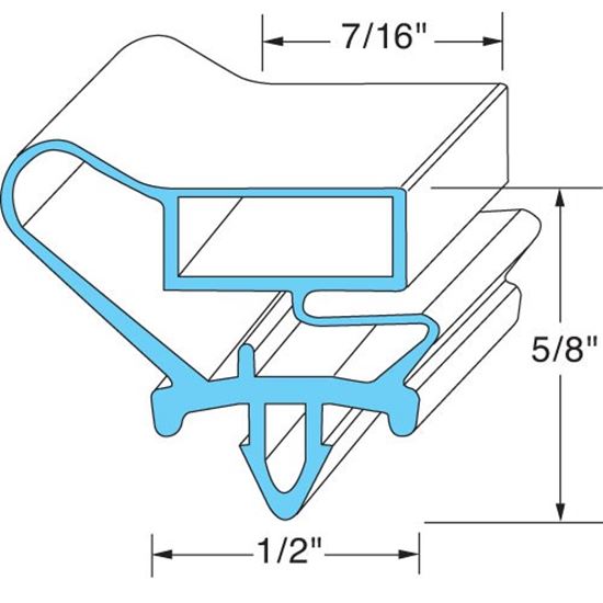 Picture of Door Gasket for Beverage Air Part# 703-513C
