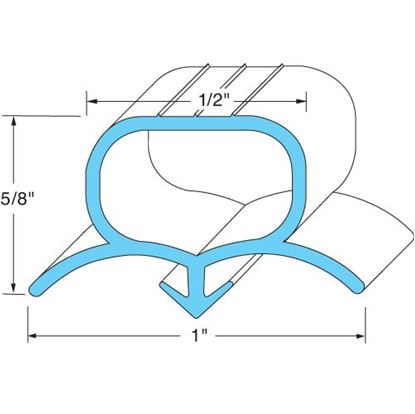 Picture of  Door End Gasket for Beverage Air Part# 712-025D-01