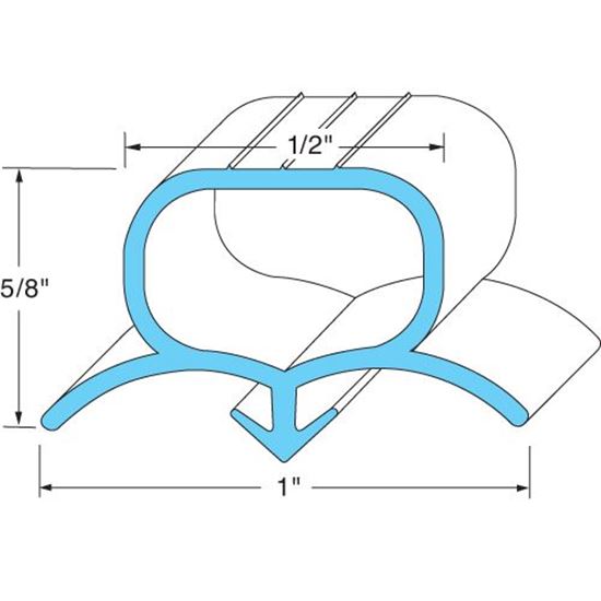 Picture of  Door End Gasket for Beverage Air Part# 712-025D-01