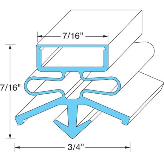 Picture of Door Gasket - for Beverage Air Part# 703-195CAA