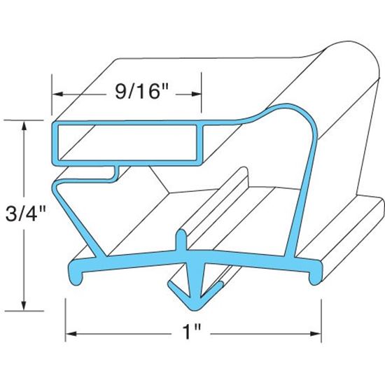 Picture of Door Gasket - for Beverage Air Part# 703-963D-01