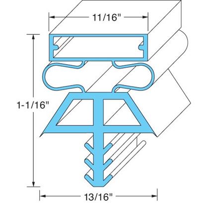 Picture of  Door Gasket - Lh, for Kolpak Part# 22515-1075