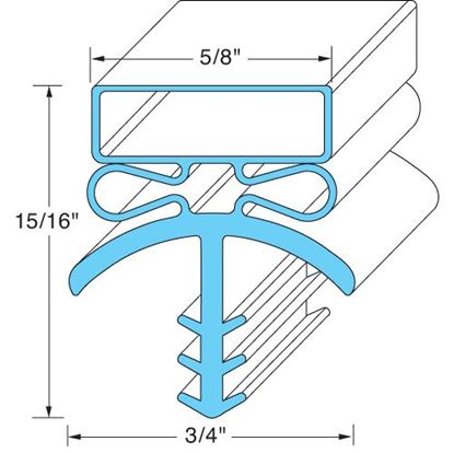 Picture of  Door Gasket for Bally Part# 016546