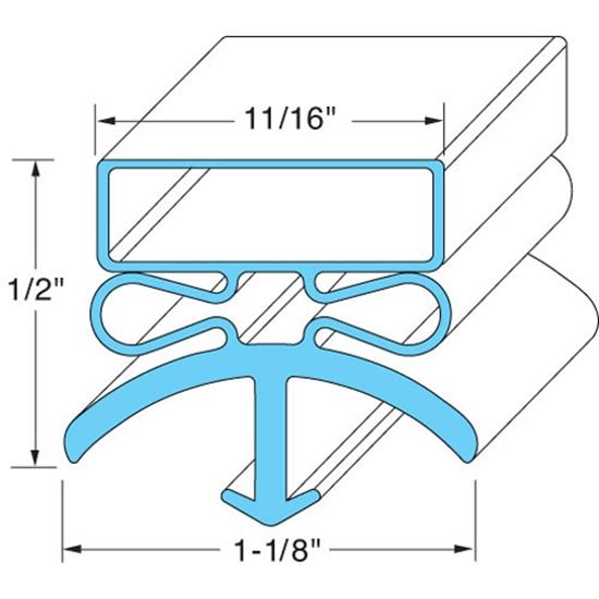 Picture of Drawer Gasket for Delfield Part# MCC2GAD-M008-001