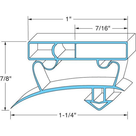 Picture of Gasket 23 1/4" x 25 3/8" for True Part# 811131
