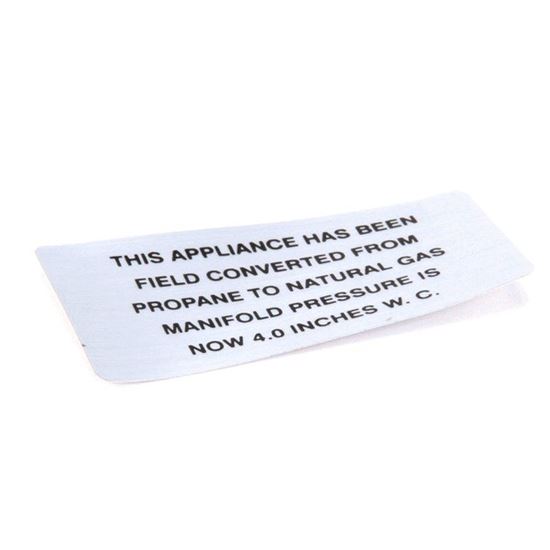 Picture of Propane To Np Plate for Vulcan Hart Part# 00-421727-00004