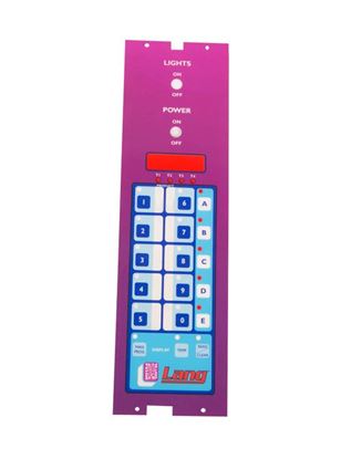 Picture of Label Panel Purple For Lang Part# 2M-60301-42