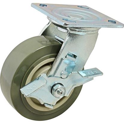 Picture of Caster,Plate(5"Od,W/Brake,Gray for Standard Keil Part# 1131-2041-3000
