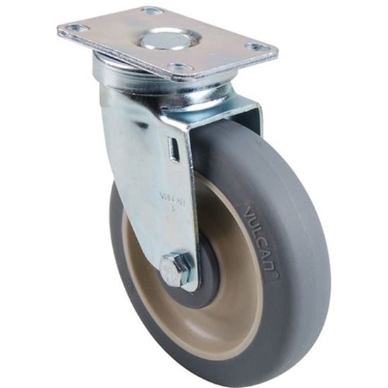 Picture of Caster,Plate (5"Od,Swvl,Gray) for Kason Part# 6C525001PPPG