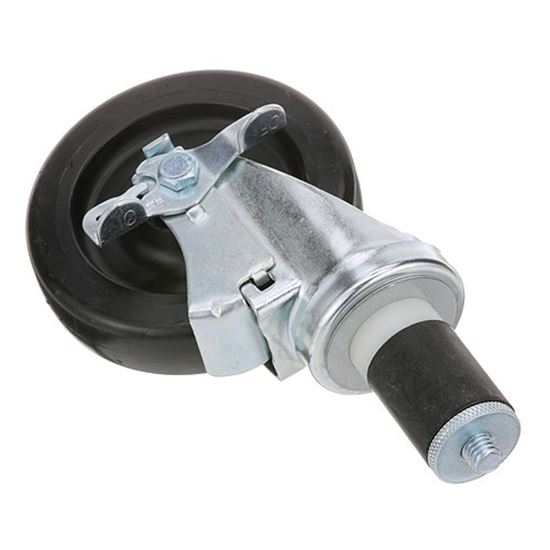 Picture of Caster,Stem(5"Od,W/Brake,Black for Component Hardware Group Part# RESC23-1451