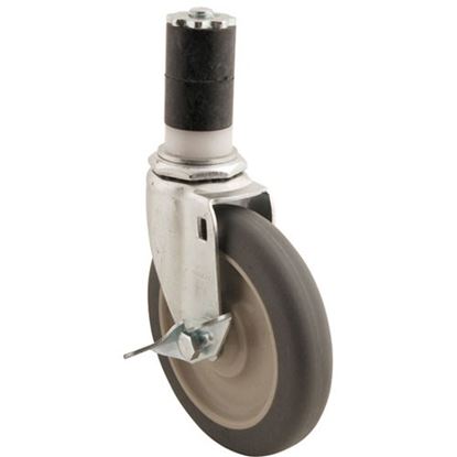 Picture of Caster,Stem(5"Od,W/Brake,Gray) for Kason Part# KAS6C365025PPPGTLB